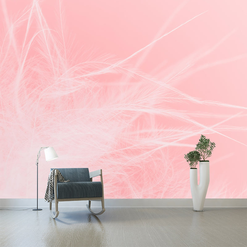 Modern Style Mural Wallpaper Feather Photography Indoor Wall Mural