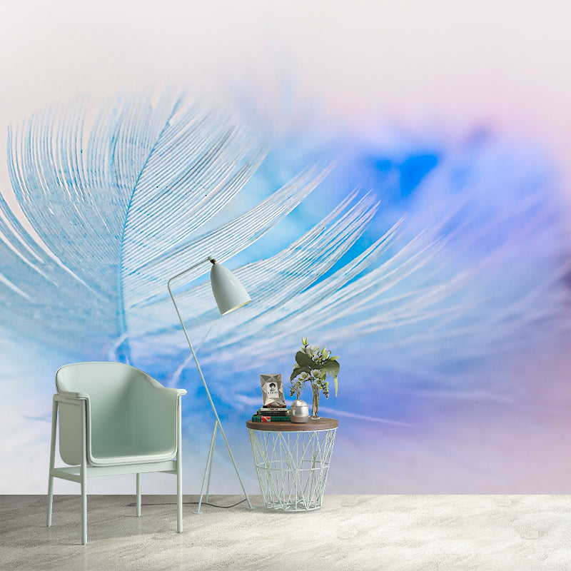 Modern Style Mural Wallpaper Feather Photography Indoor Wall Mural