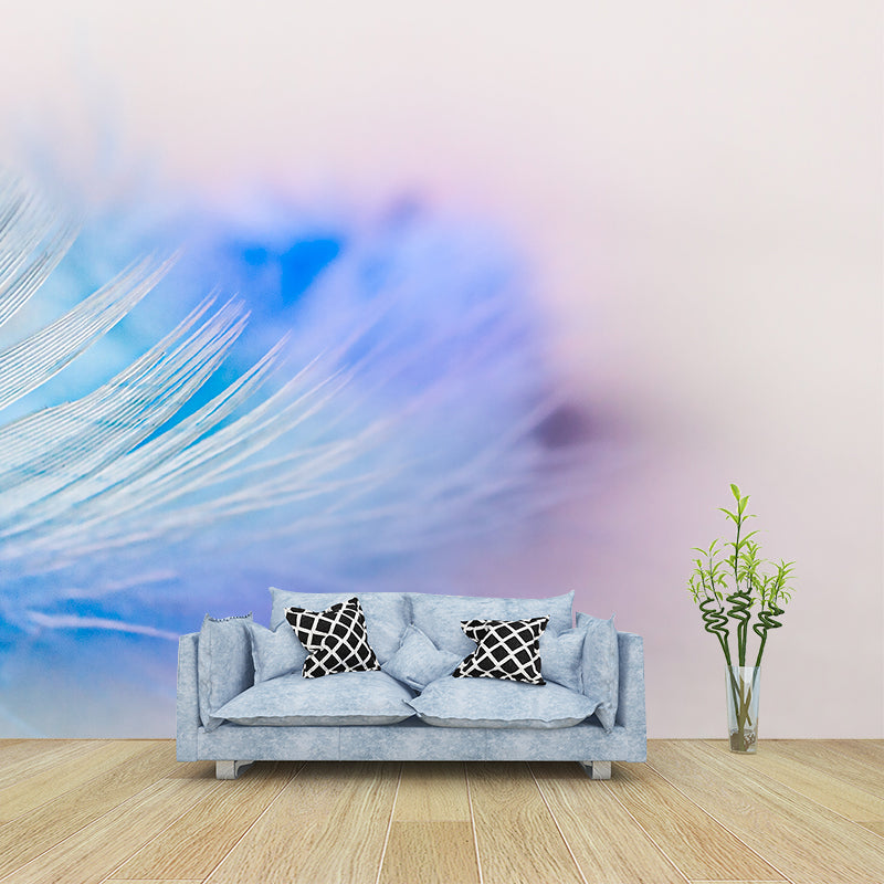 Modern Style Mural Wallpaper Feather Photography Indoor Wall Mural