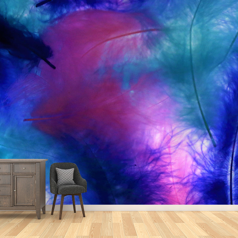Eco-friendly Wall Mural Wallpaper Feather Photography Sitting Room Wall Mural