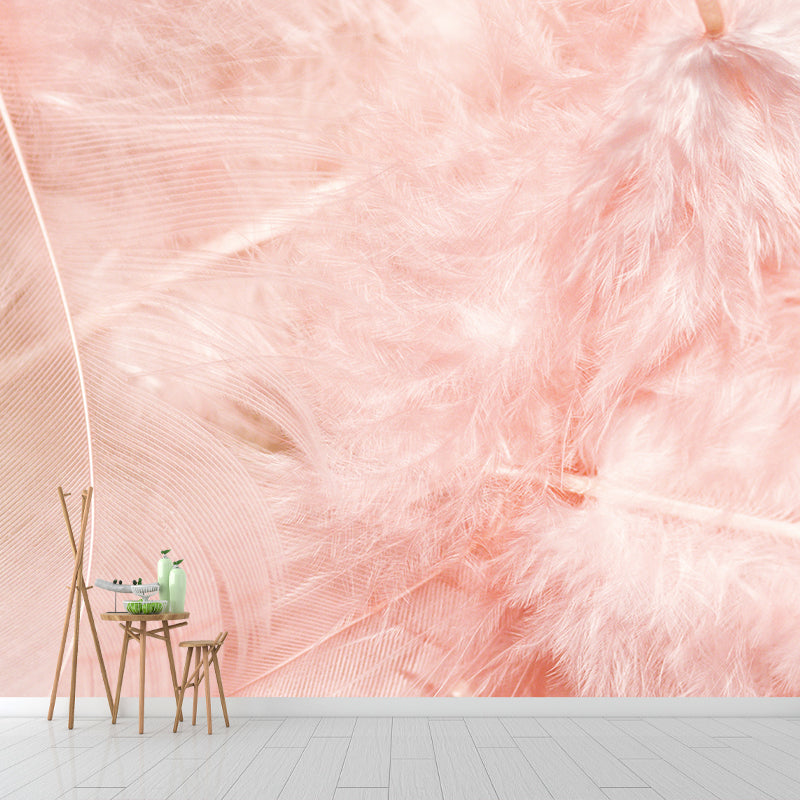 Eco-friendly Wall Mural Wallpaper Feather Photography Sitting Room Wall Mural