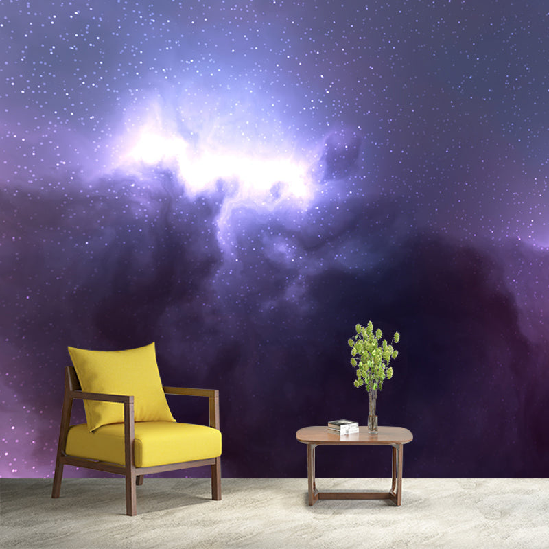 Environment Friendly Wall Mural Wallpaper Universe Sitting Room Wall Mural