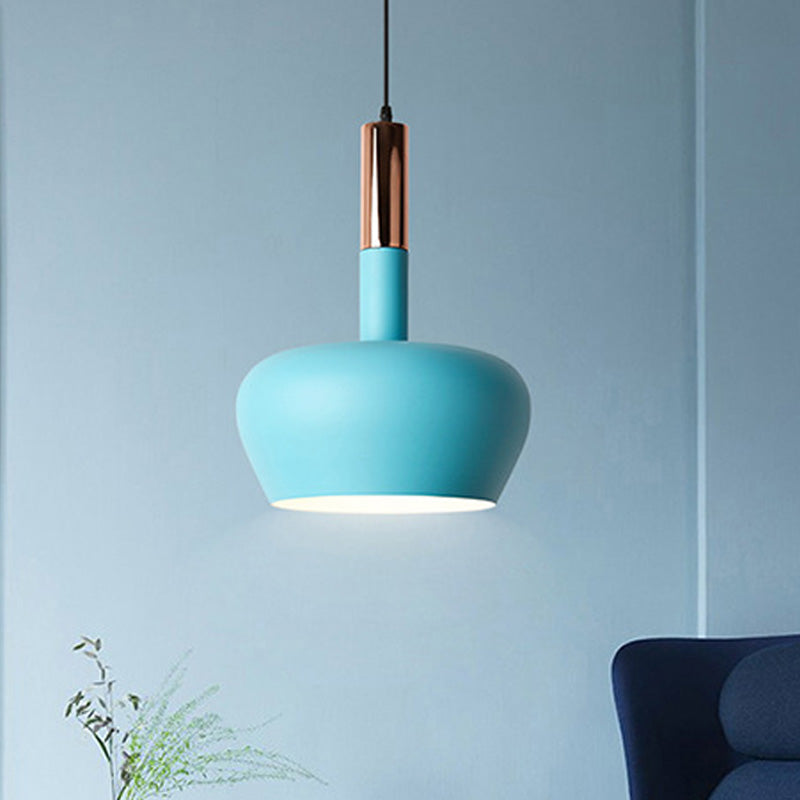 Weinglas Metallhänge angehender Licht Modernismus 1 Hellblau/Rosa/Gelb Suspension Anhänger