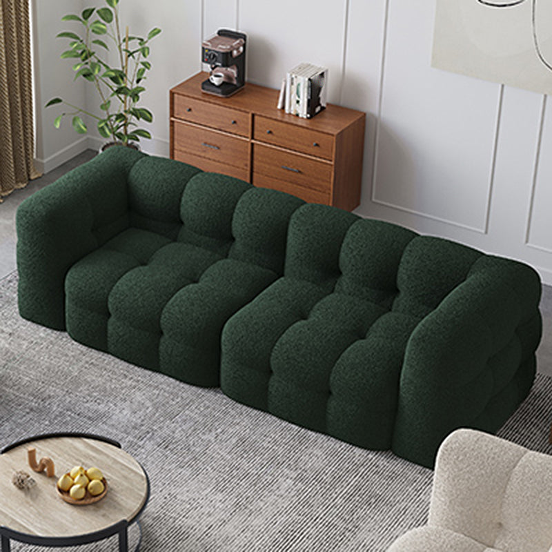 Sofa Green Contemporary Tuxedo Arm Chesterfield pour le salon, appartement