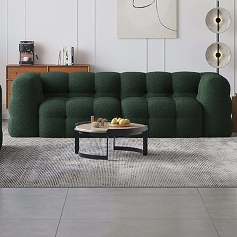 Sofa Green Contemporary Tuxedo Arm Chesterfield pour le salon, appartement