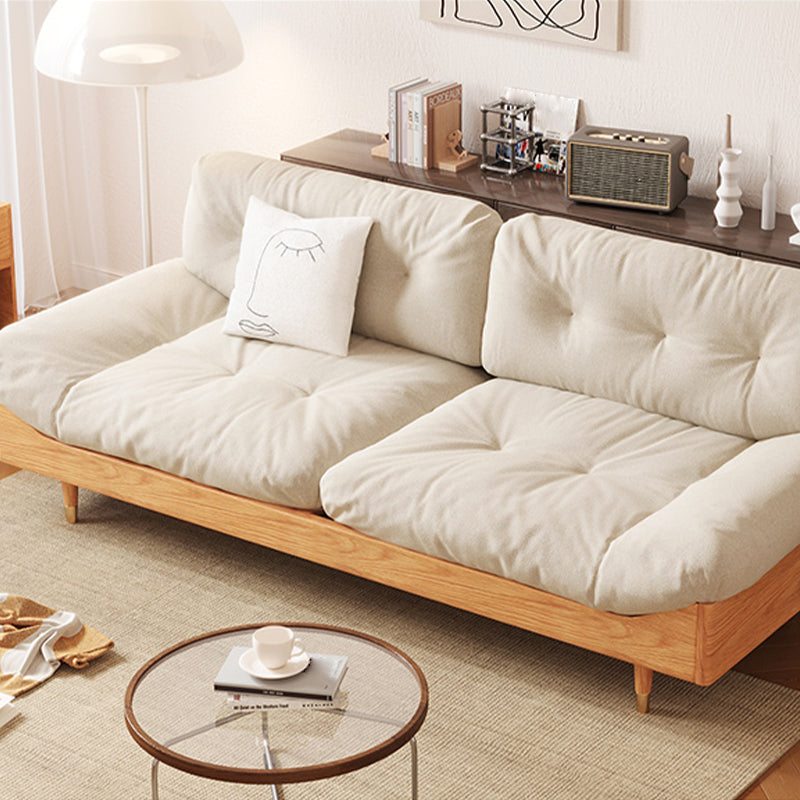 Armless Sofa Loose Back 35"W Tufted Modern Sofa for Living Room