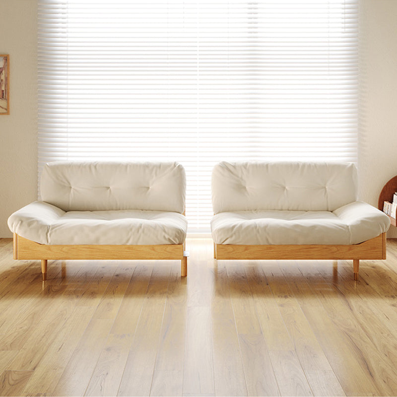 Armless Sofa Loose Back 35"W Tufted Modern Sofa for Living Room