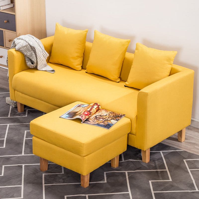Chesterfield Moderne Kissen Sofa Smoking Arm 4 Holzbeine Sofa
