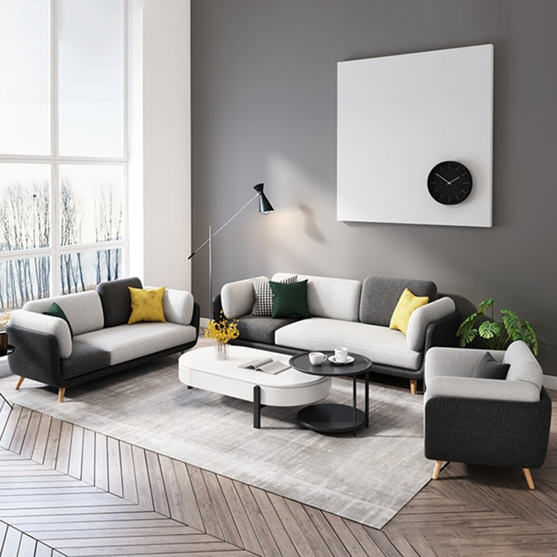 Zeitgenössischer Kissen Top Arm Liege Liebesseat für Wohnzimmer