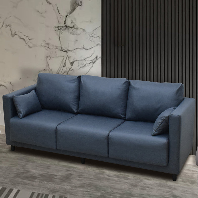 Linen Square Arm Modern Sofa with Slipcovered for Living Room and Apartment