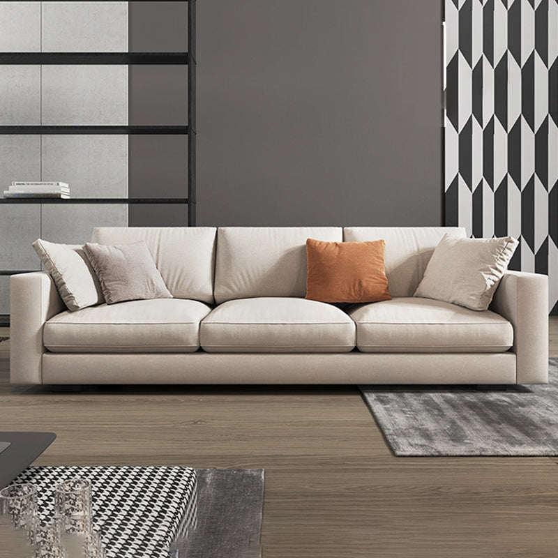 Scandinavian Standard Sofa with Multiple Cushion Seat 33.46"High Square Arm Sofa