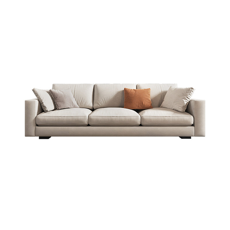 Scandinavian Standard Sofa with Multiple Cushion Seat 33.46"High Square Arm Sofa