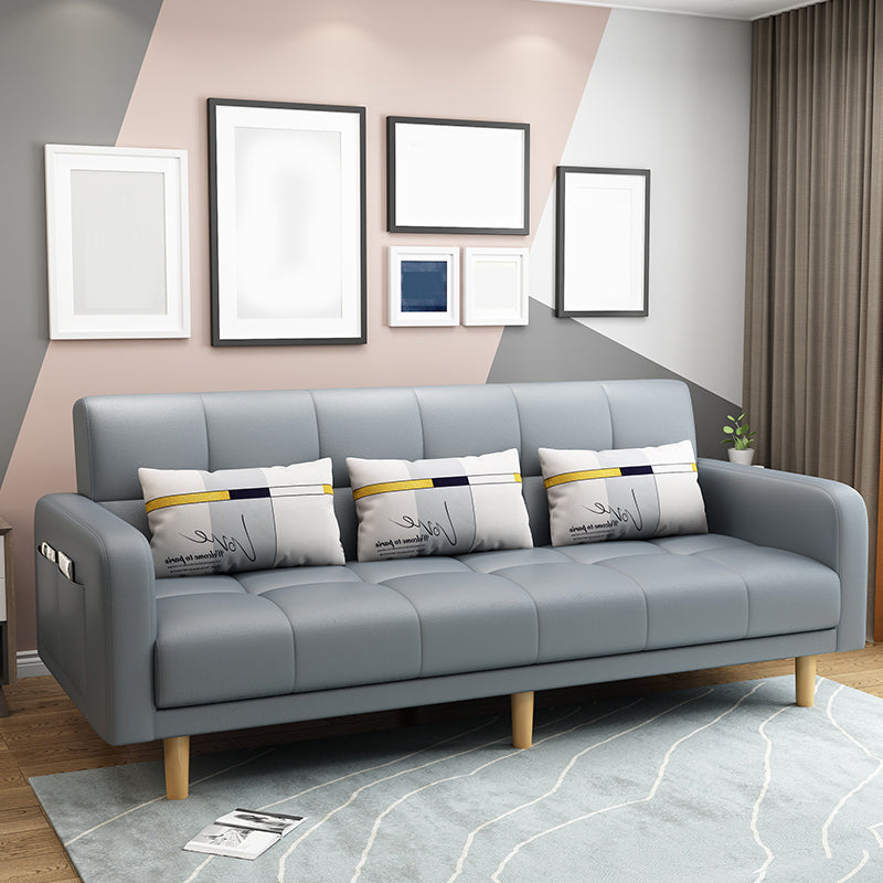 Divano convertibile a braccio nordico moderno alto 80 "con cuscini