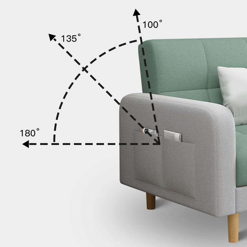 Divano convertibile a braccio nordico moderno alto 80 "con cuscini
