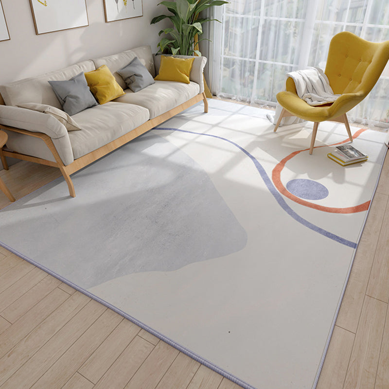 Tapis de couleur moderne gris clair tapis lavable pour le tapis lavable pour décoration intérieure