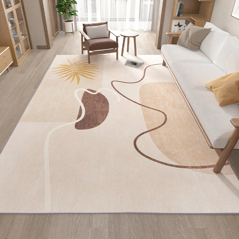 Tapis de couleur moderne gris clair tapis lavable pour le tapis lavable pour décoration intérieure