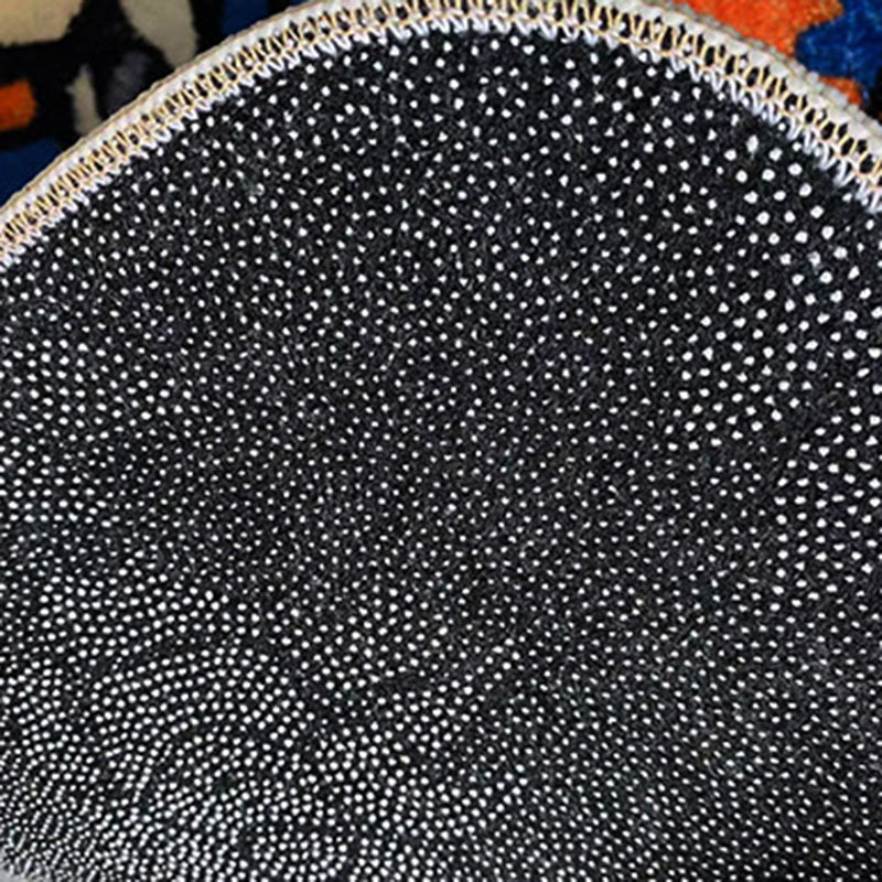 Gray Simple Rug Polyester Graphic Indoor Rug Washable Rug for Drawing Room