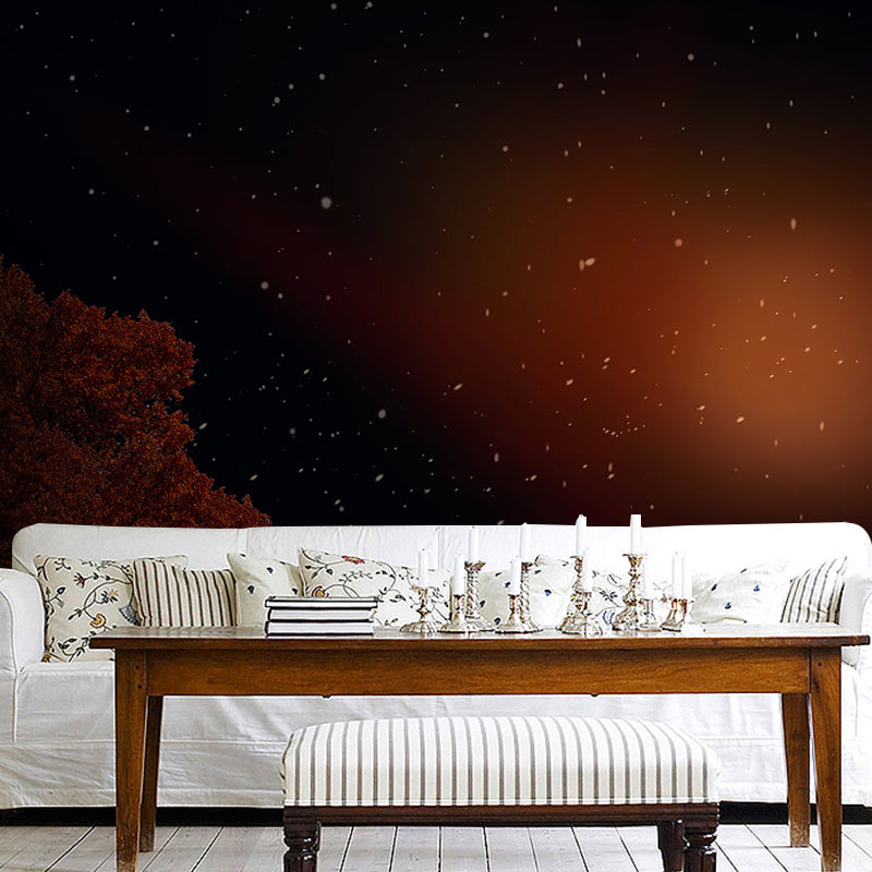 Photography Environment Friendly Mural Wallpaper Starry Sky Bedroom Wall Mural