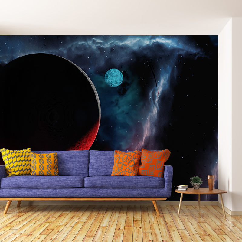 Universe Environmental Wall Mural Wallpaper Sitting Room Wall Mural