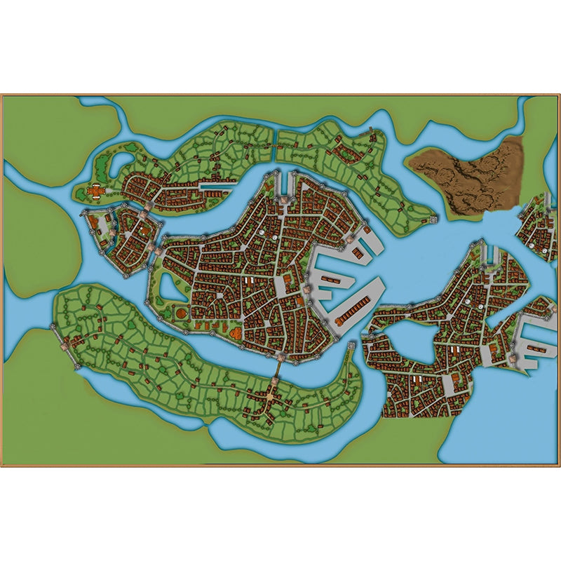 Traffic Map Washable Illustration Mural Wallpaper Indoor Wall Mural