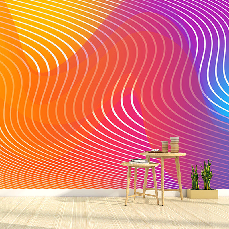 Illustration Wall Mural Wallpaper Abstract Style Sitting Room Wall Mural