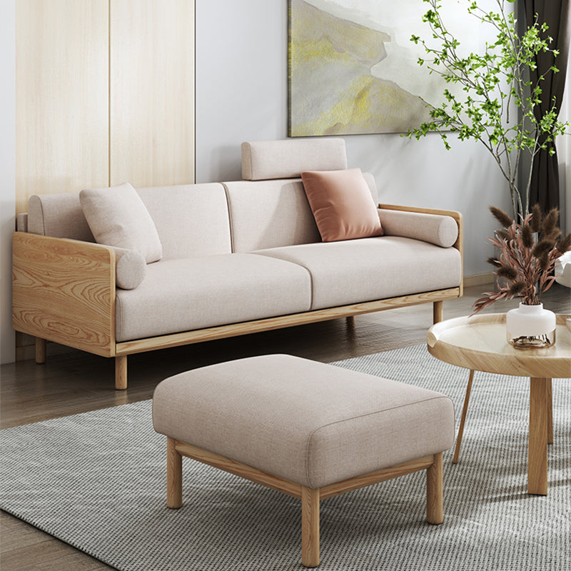 Linen Modern Sofa 33"W P Sofa Pillow Top Arm for Living Room