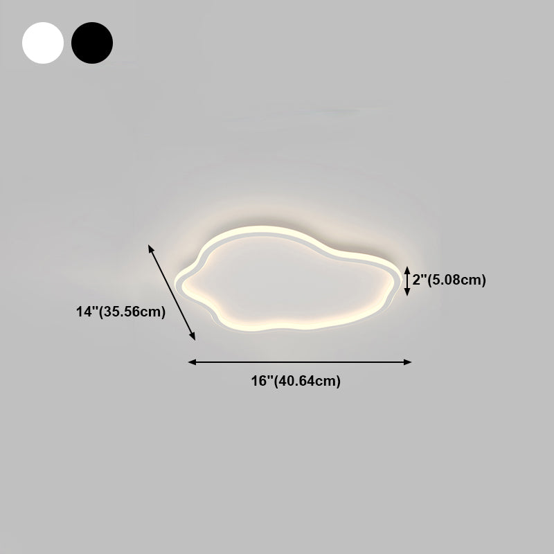 Cloud Aluminum Massimale Monte Light Fixture Modern LED Massimale Montato Light