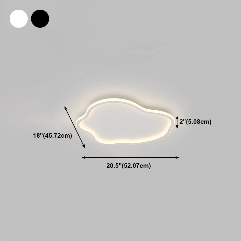 Cloud Aluminum Massimale Monte Light Fixture Modern LED Massimale Montato Light