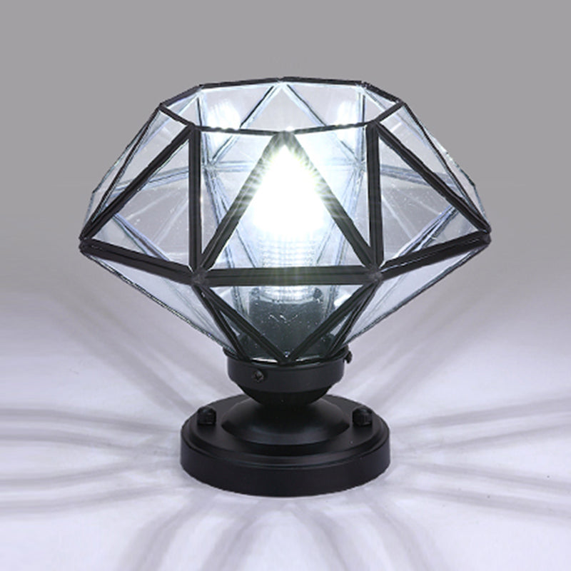 Glass Semi Flush Mount Lighting Vintage Style Shaded Aisle Semi Mount Lighting