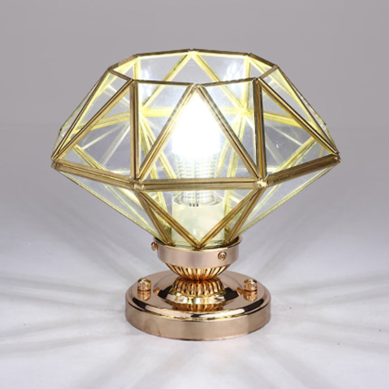 Glass Semi Flush Mount Lighting Vintage Style Shaded Aisle Semi Mount Lighting