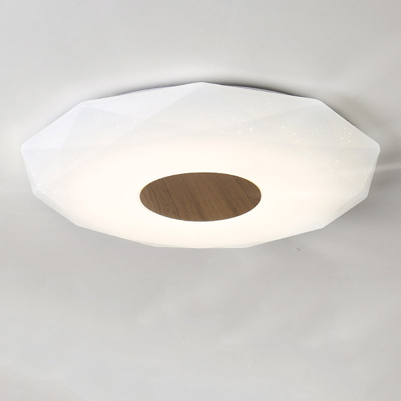 Bois Geometric Flush Ceiling Light Modern 1 Light Flush Ceiling Light Fixtures in Brown