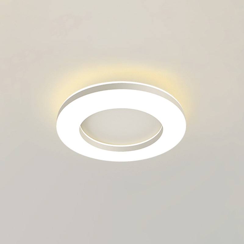 Acrylic Circular LED Flush Mount in Modern Simplicity Lacquered Iron Ceiling Light for Bedroom