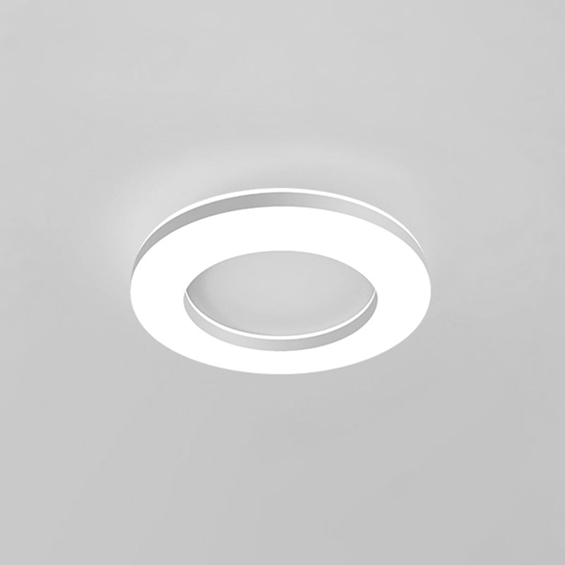 Acrylic Circular LED Flush Mount in Modern Simplicity Lacquered Iron Ceiling Light for Bedroom