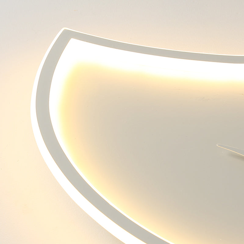 Moderne künstlerische LED-Deckenleuchte aus Eisen, Blattform, Unterputzmontage mit Acrylschirm