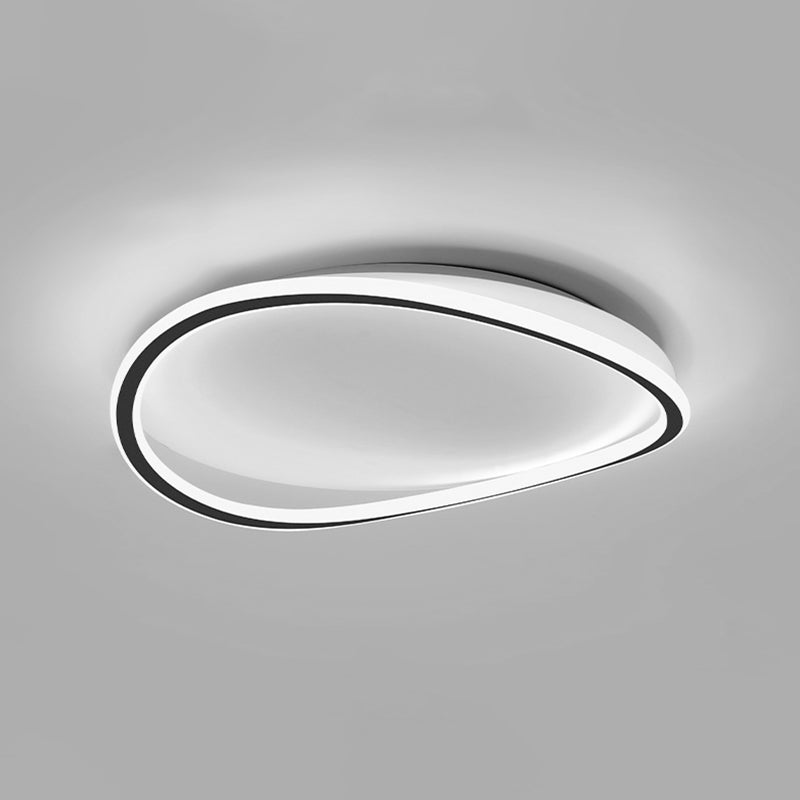 Lámpara de techo circular de hierro forjado con montaje empotrado LED artístico moderno con pantalla acrílica