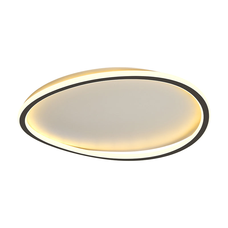 Lámpara de techo circular de hierro forjado con montaje empotrado LED artístico moderno con pantalla acrílica
