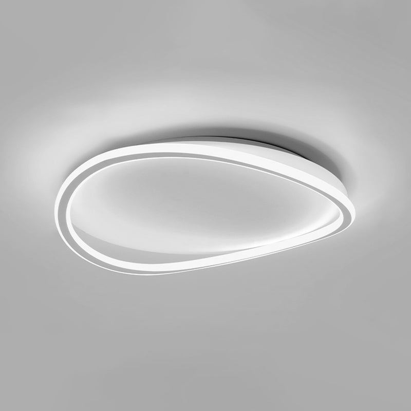 Lámpara de techo circular de hierro forjado con montaje empotrado LED artístico moderno con pantalla acrílica