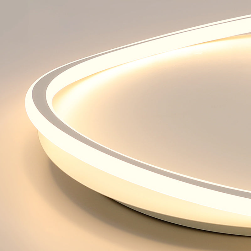 Lámpara de techo circular de hierro forjado con montaje empotrado LED artístico moderno con pantalla acrílica