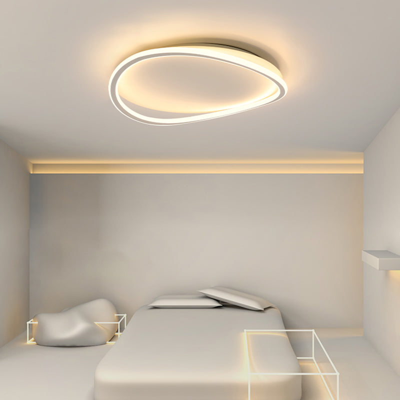 Lámpara de techo circular de hierro forjado con montaje empotrado LED artístico moderno con pantalla acrílica