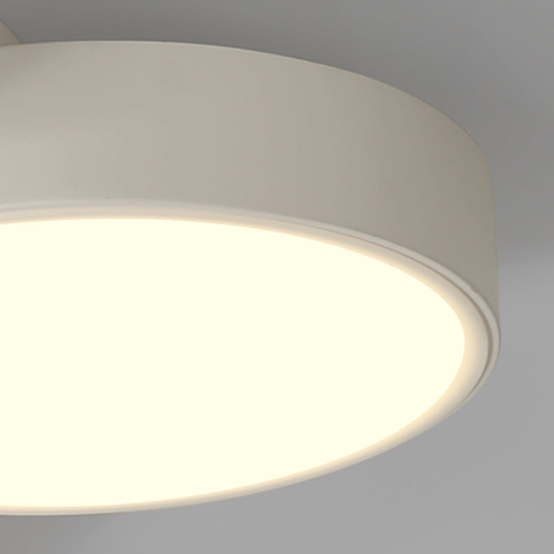 Plafonnier LED en acrylique à 4 lumières de style moderne et concis, plafonnier géométrique en fer laqué