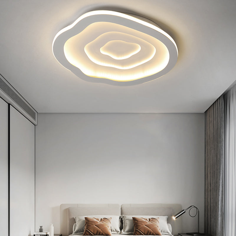 Moderne Einfachheit LED Unterputz schmiedeeiserne geometrische Deckenbefestigung mit Silikonschild