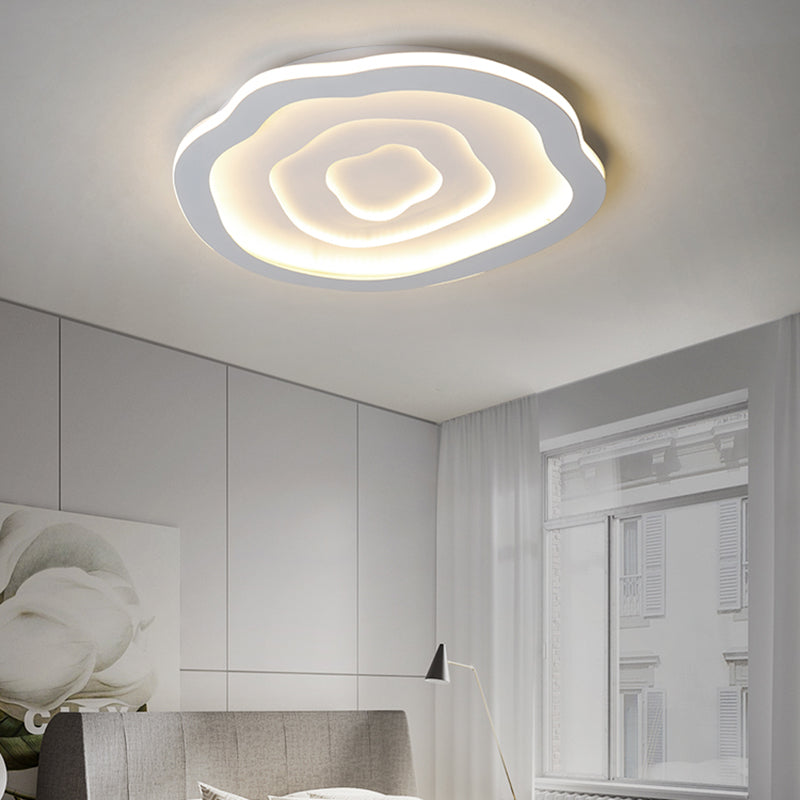 Moderne Einfachheit LED Unterputz schmiedeeiserne geometrische Deckenbefestigung mit Silikonschild