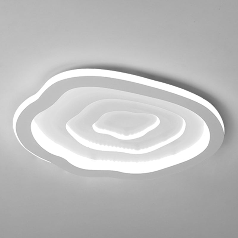 Moderne Einfachheit LED Unterputz schmiedeeiserne geometrische Deckenbefestigung mit Silikonschild