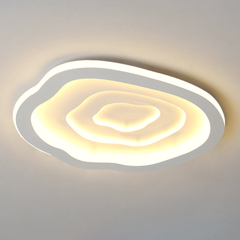 Moderne Einfachheit LED Unterputz schmiedeeiserne geometrische Deckenbefestigung mit Silikonschild