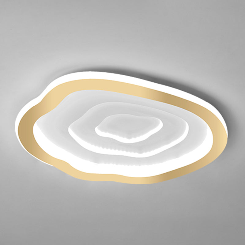Moderne Einfachheit LED Unterputz schmiedeeiserne geometrische Deckenbefestigung mit Silikonschild