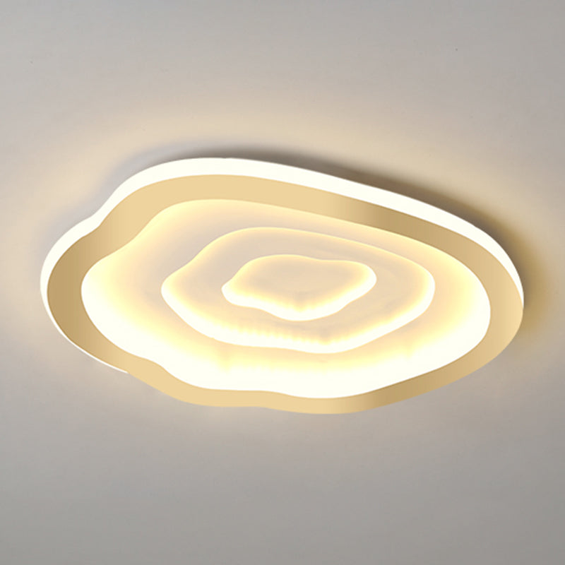 Moderne Einfachheit LED Unterputz schmiedeeiserne geometrische Deckenbefestigung mit Silikonschild