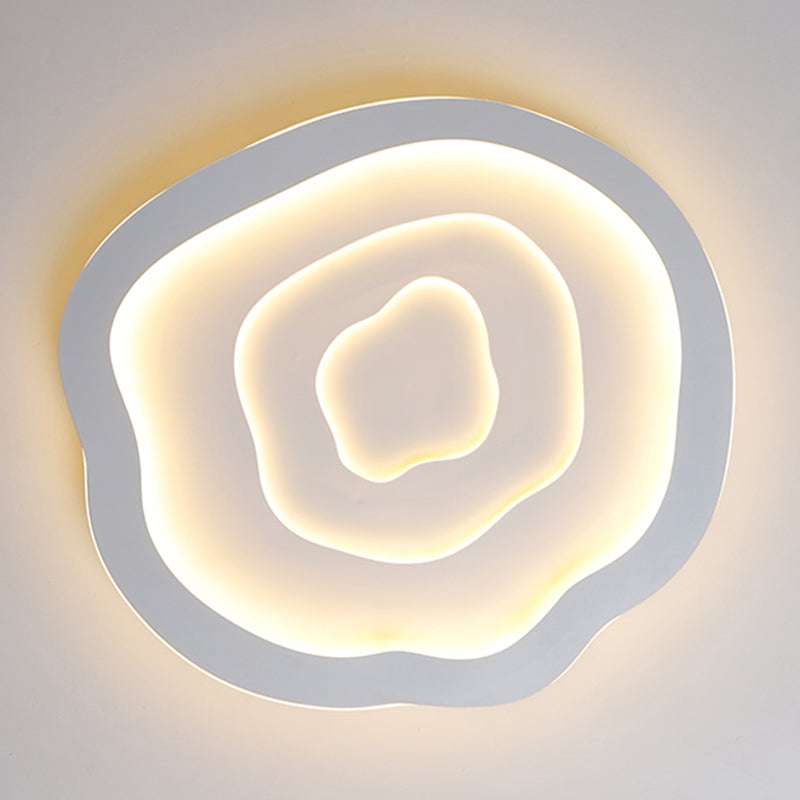 Moderne Einfachheit LED Unterputz schmiedeeiserne geometrische Deckenbefestigung mit Silikonschild