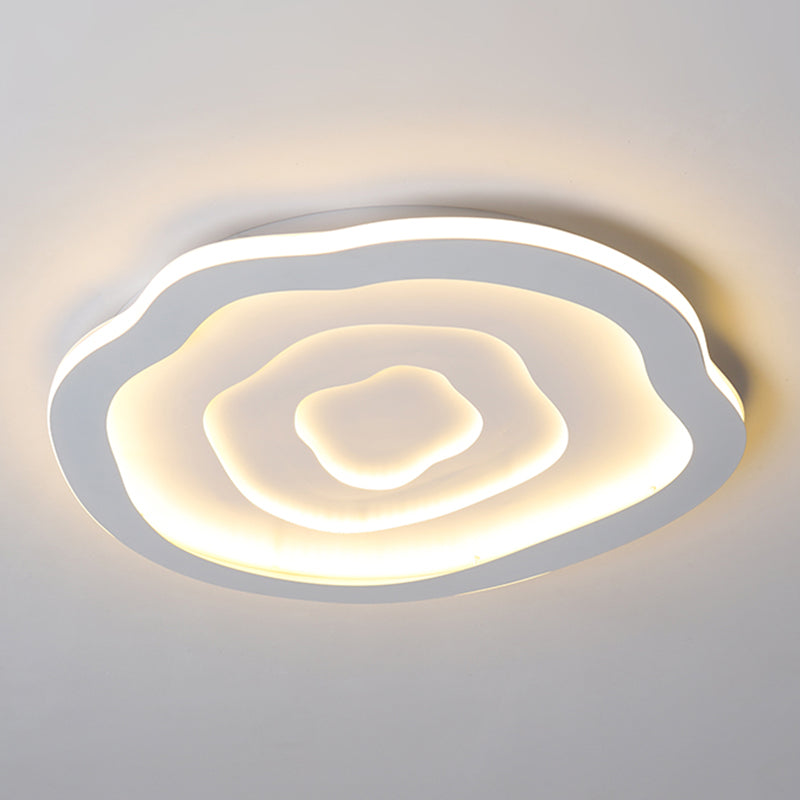 Moderne Einfachheit LED Unterputz schmiedeeiserne geometrische Deckenbefestigung mit Silikonschild