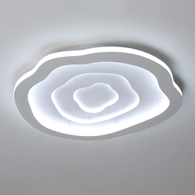 Moderne Einfachheit LED Unterputz schmiedeeiserne geometrische Deckenbefestigung mit Silikonschild