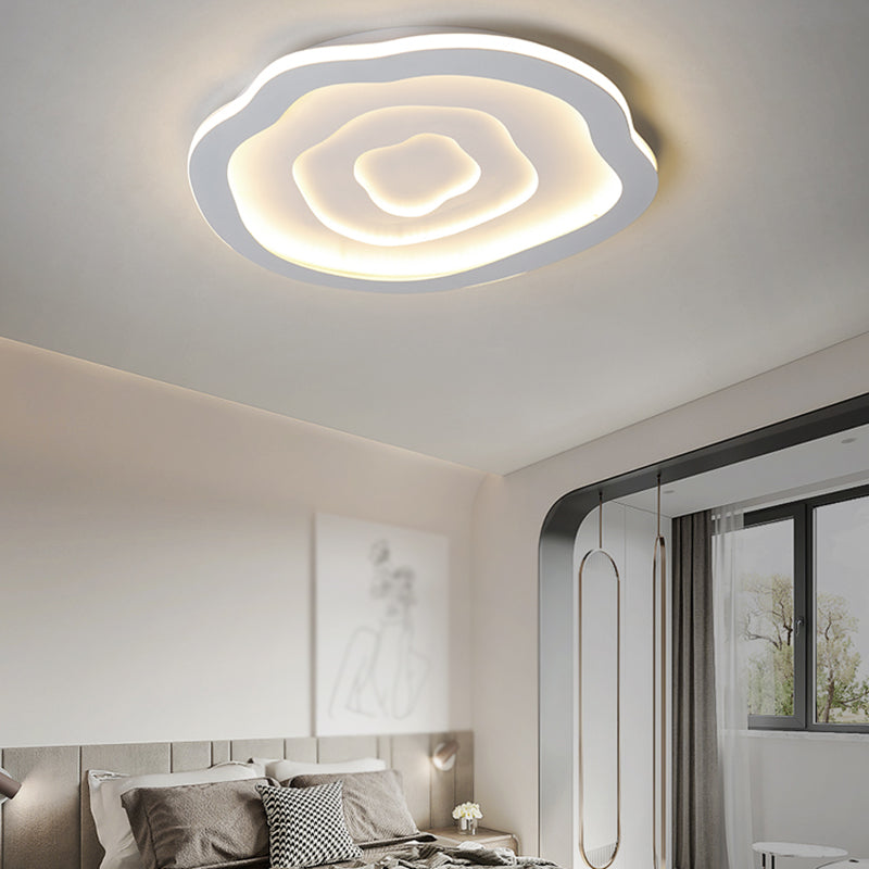 Moderne Einfachheit LED Unterputz schmiedeeiserne geometrische Deckenbefestigung mit Silikonschild